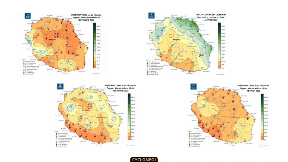 La Réunion : Une saison des pluies 2022/2023 relativement sèche à ce stade