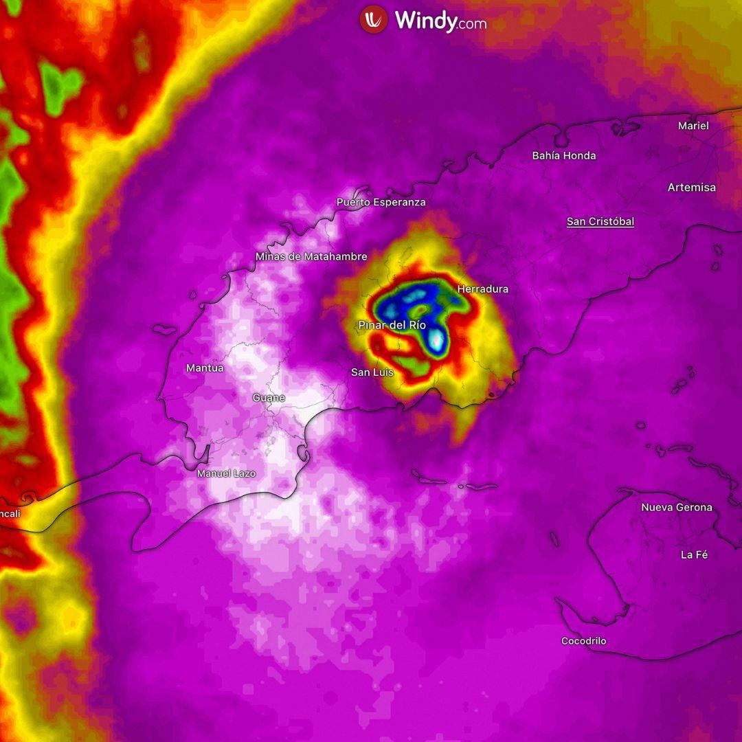 Image satellite IR ouragan IAN
