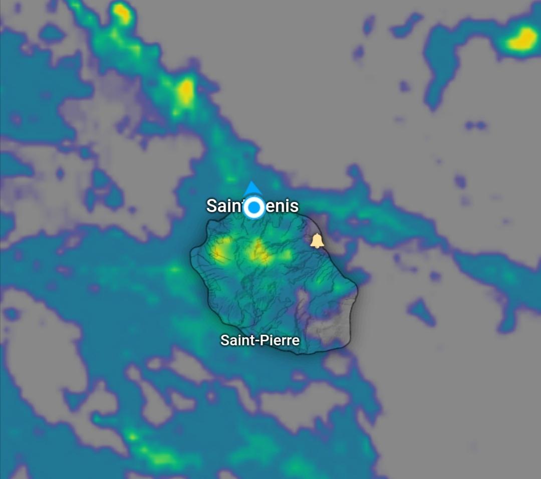 Image radar de Météo France via windy