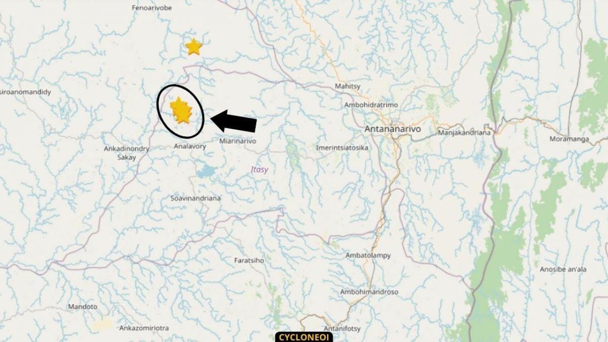 Nouveau séisme ressenti à l’Est de Tananarive, d'une magnitude 3.8