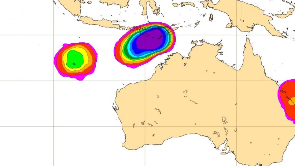 L'activité cyclonique se concentre sur le Sud-Est de l'océan indien