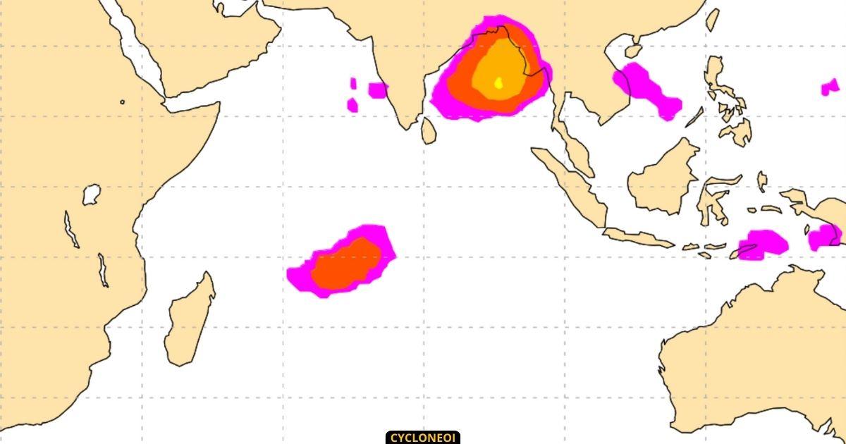 Signal de cyclogene se dans l oce an indien