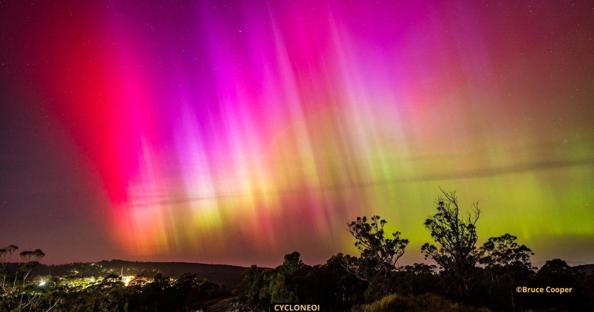 Spectaculaire aurore australe visible en australie