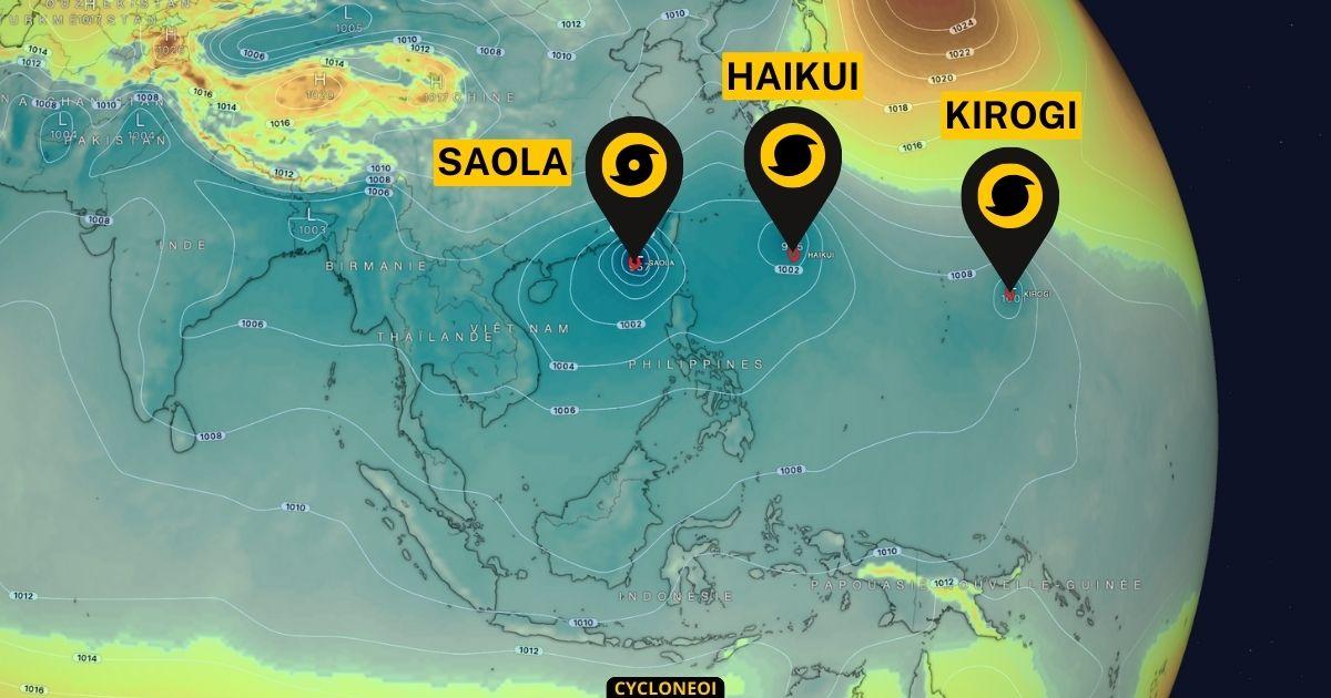 La Chine et Hong Kong sous la menace du typhon Saola