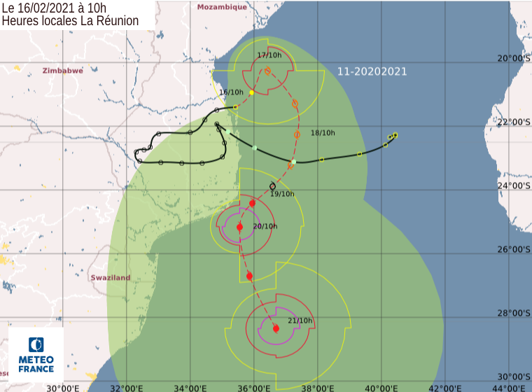 future tempête Guambe