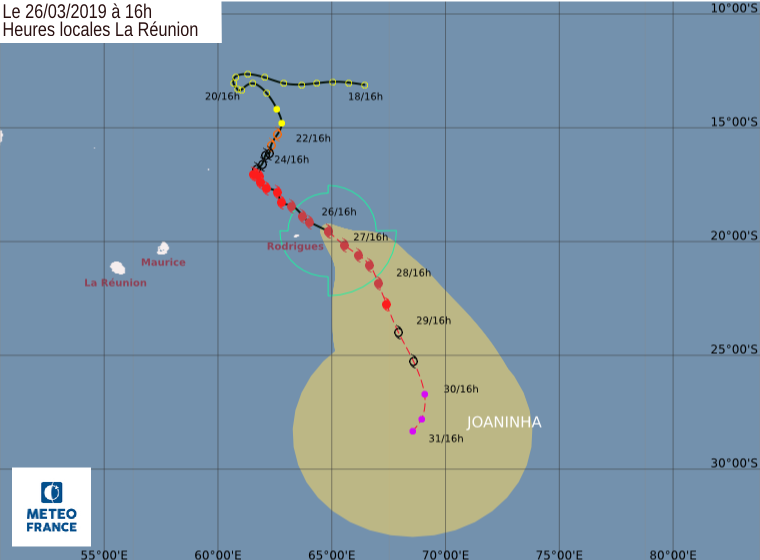 trajectoire cyclone joaninha