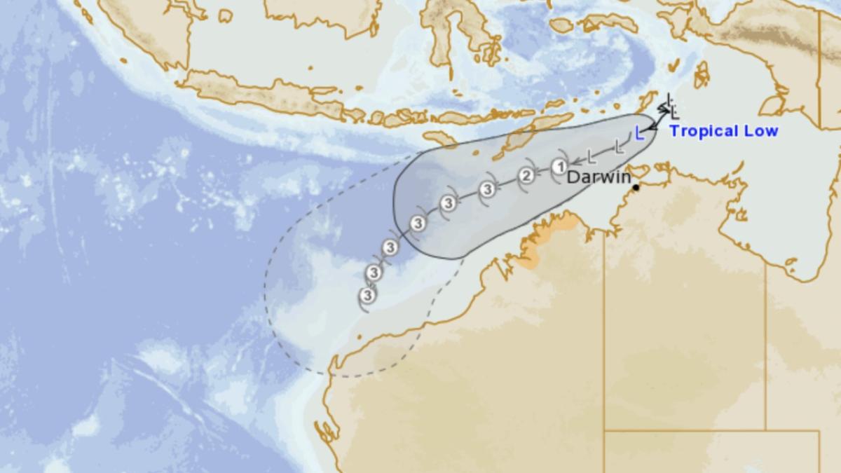 Future tempête tropicale WALLACE au Nord de l'Australie