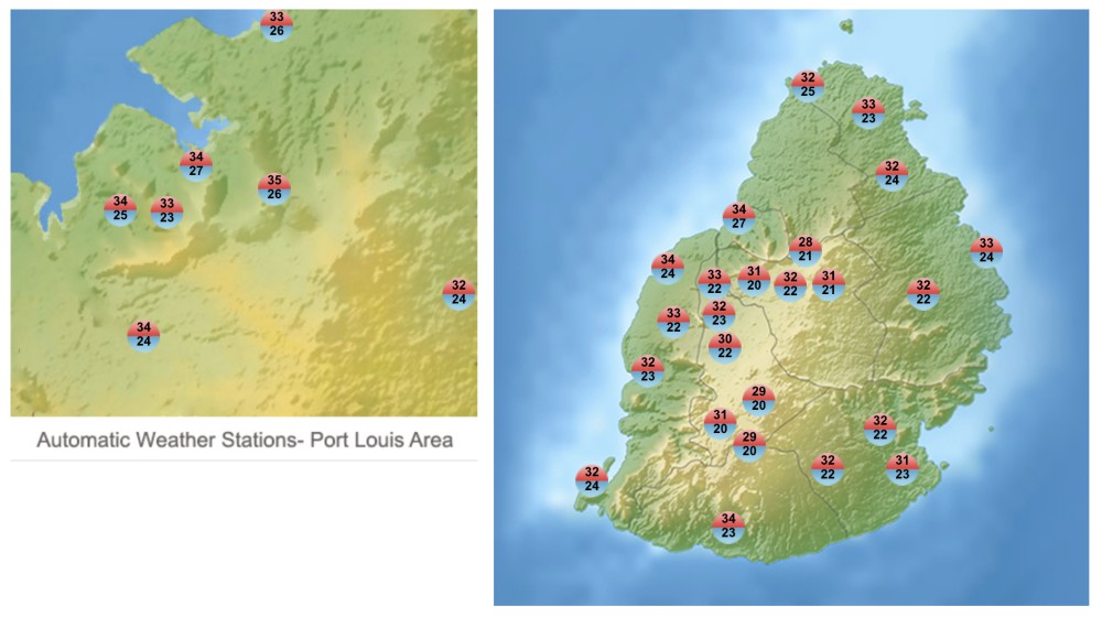 Température île Maurice