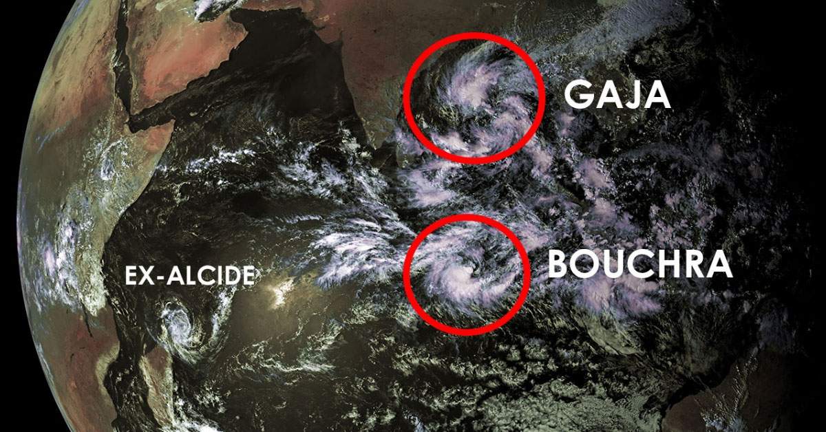 Tempête GAJA, 3e système  baptisé dans l'océan indien durant ce mois de novembre