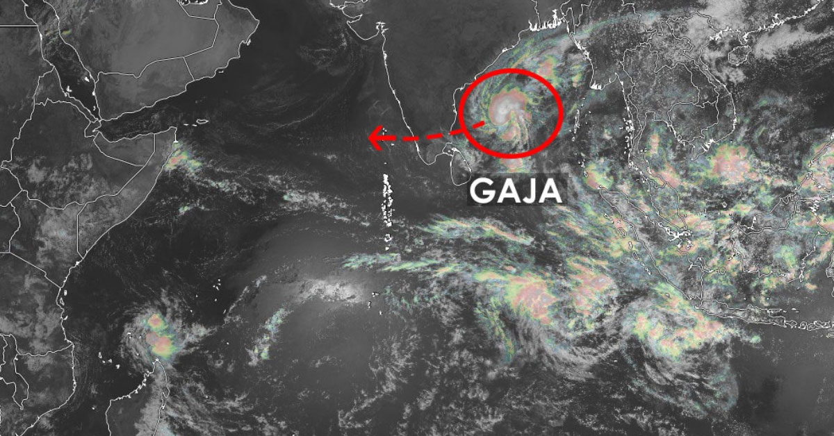 Tempete tropicale gaja menace l'inde