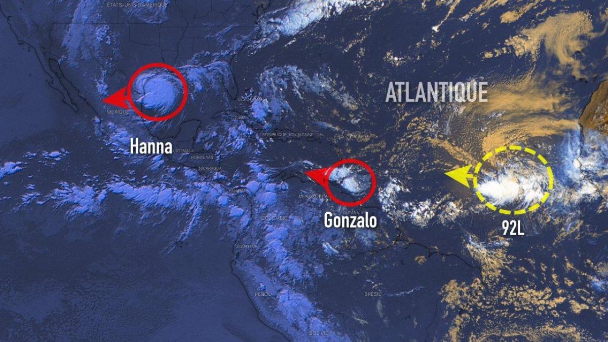 Gonzalo, Hanna et une onde tropicale sous surveillance dans l'Atlantique
