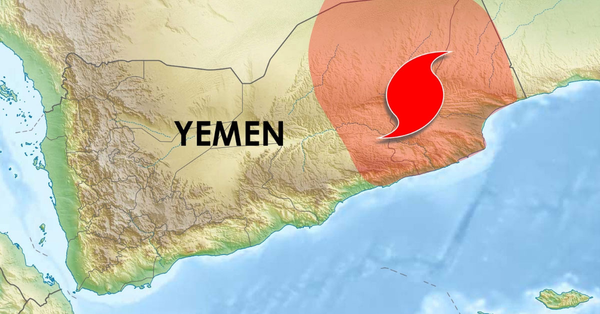 La tempête tropicale LUBAN a atterri sur le Yémen