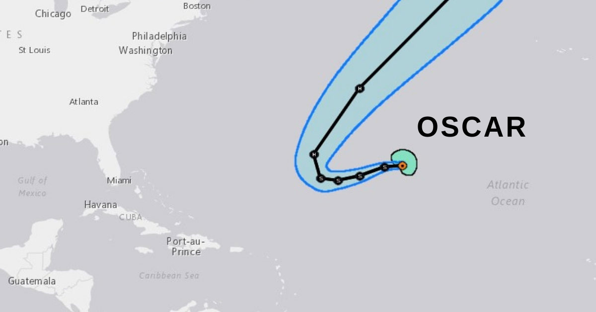 OSCAR pourrait devenir un ouragan au nord-est des Petites Antilles