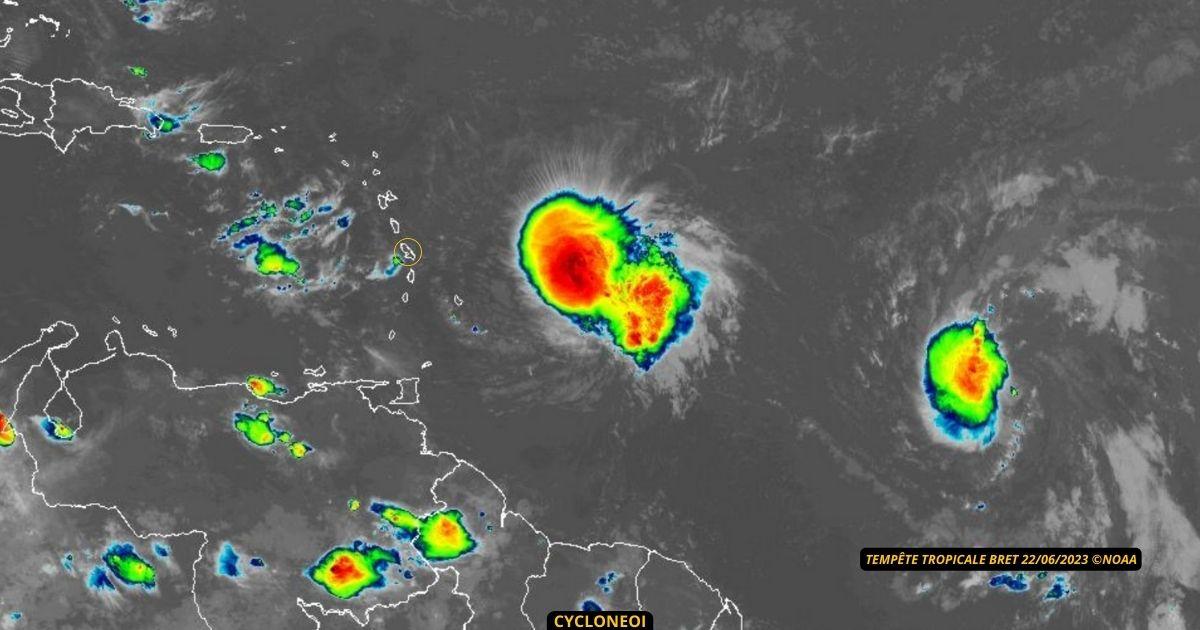 BRET approche, la Martinique en vigilance orange cyclone