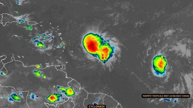 BRET approche, la Martinique en vigilance orange cyclone