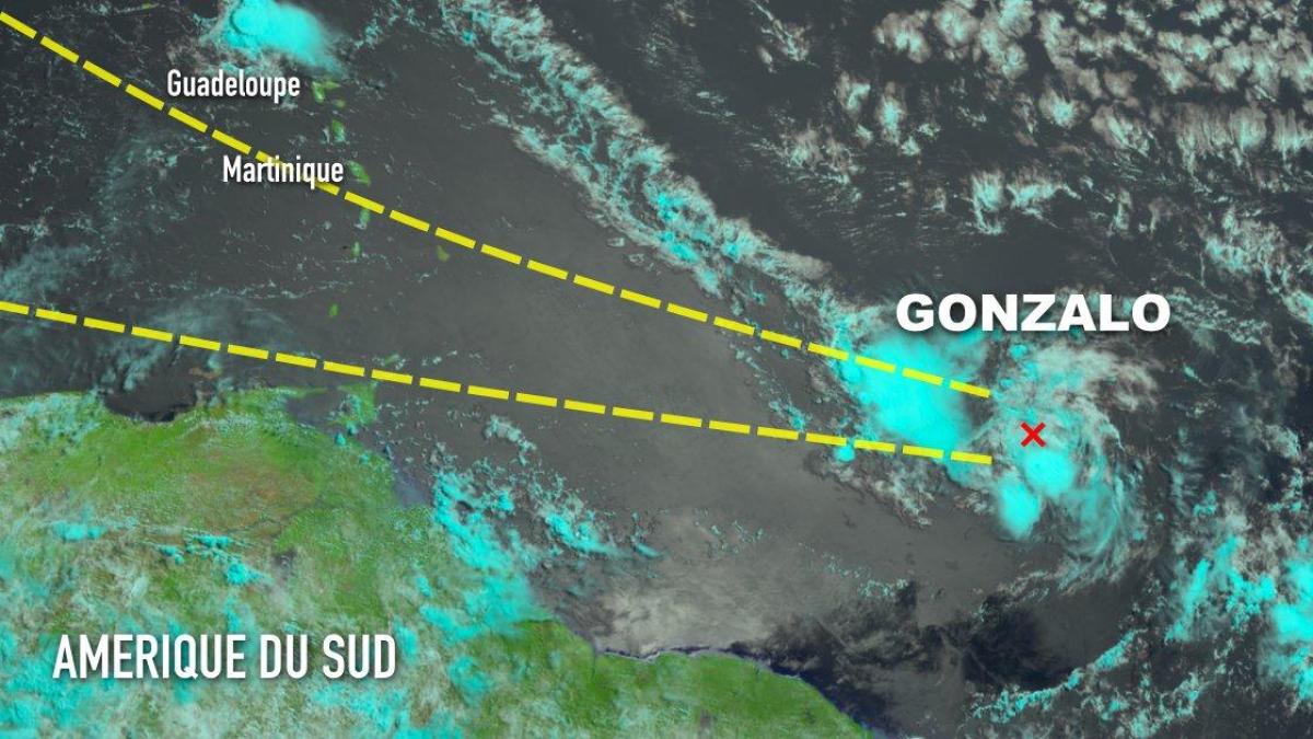 La tempête tropicale Gonzalo menace le Sud des Petites Antilles