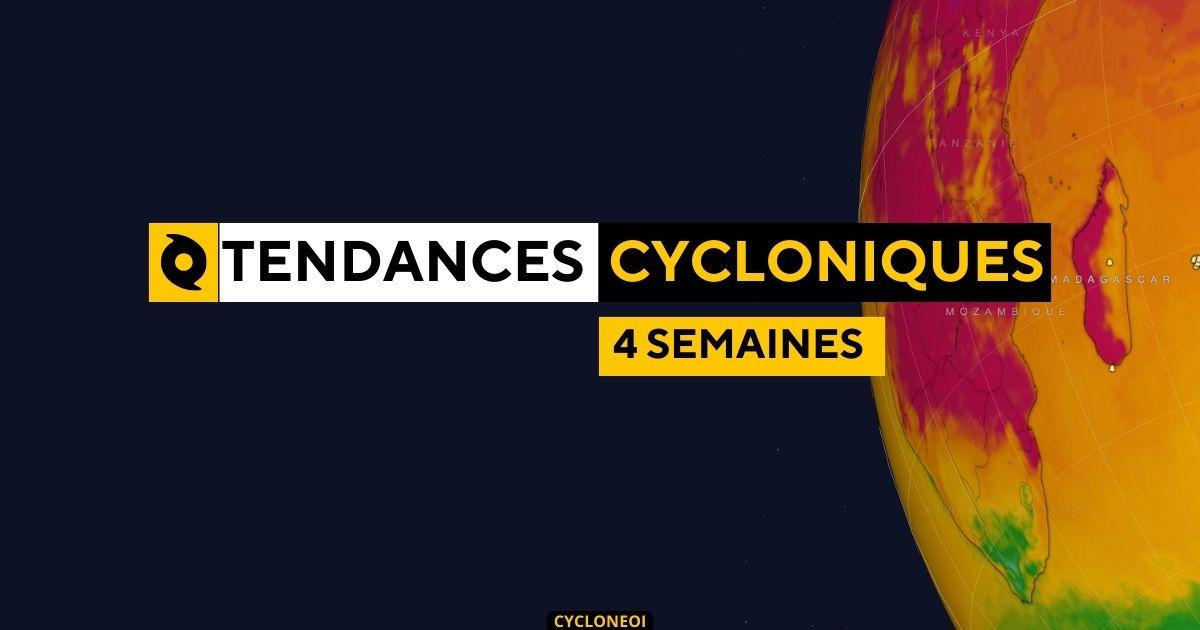 Tendances d’activité cyclonique à échéance de 4 semaines