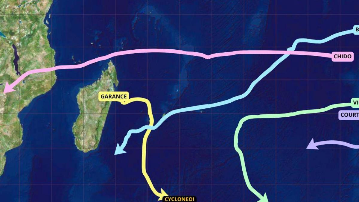 Top 5 des cyclones les plus puissants de la saison 2024/2025