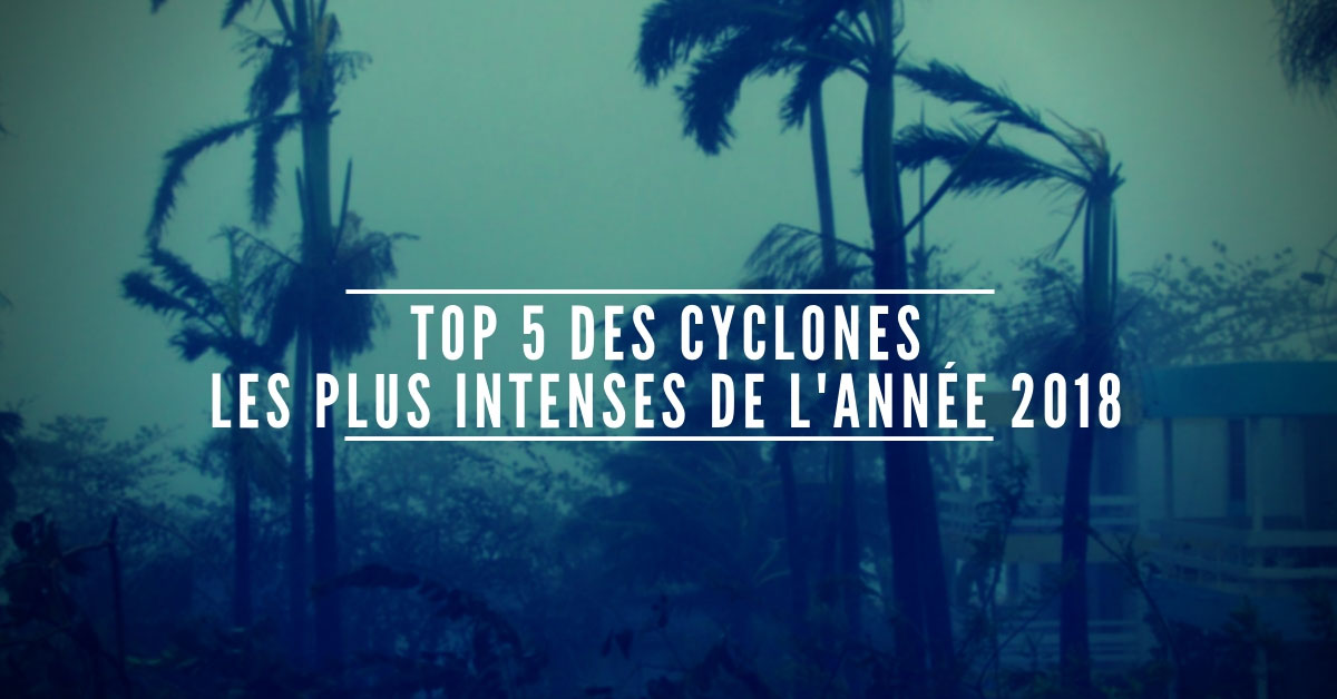 Top 5 des cyclones les plus puissants de l'année 2018 chamboulé
