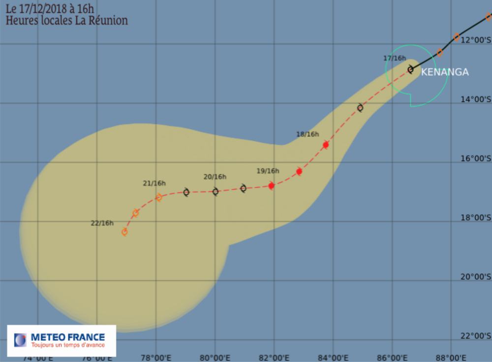 trajectoire tempete kenanga