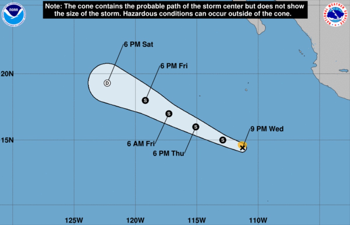 Track tropical storm alvin