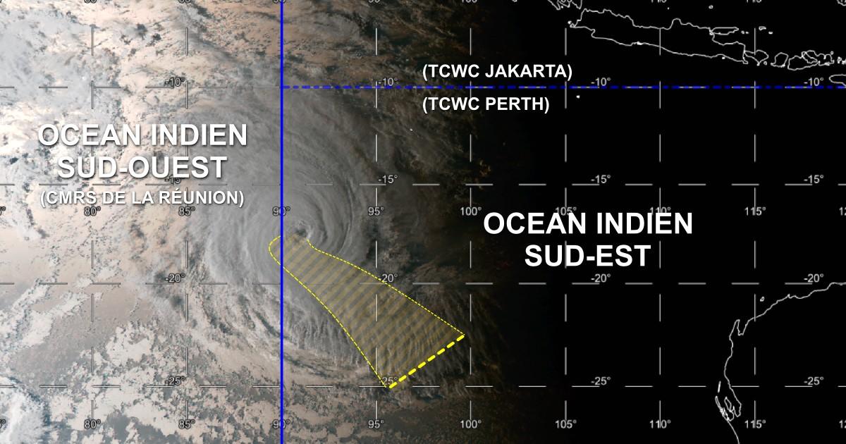 Trajectoire cyclone tropical marian