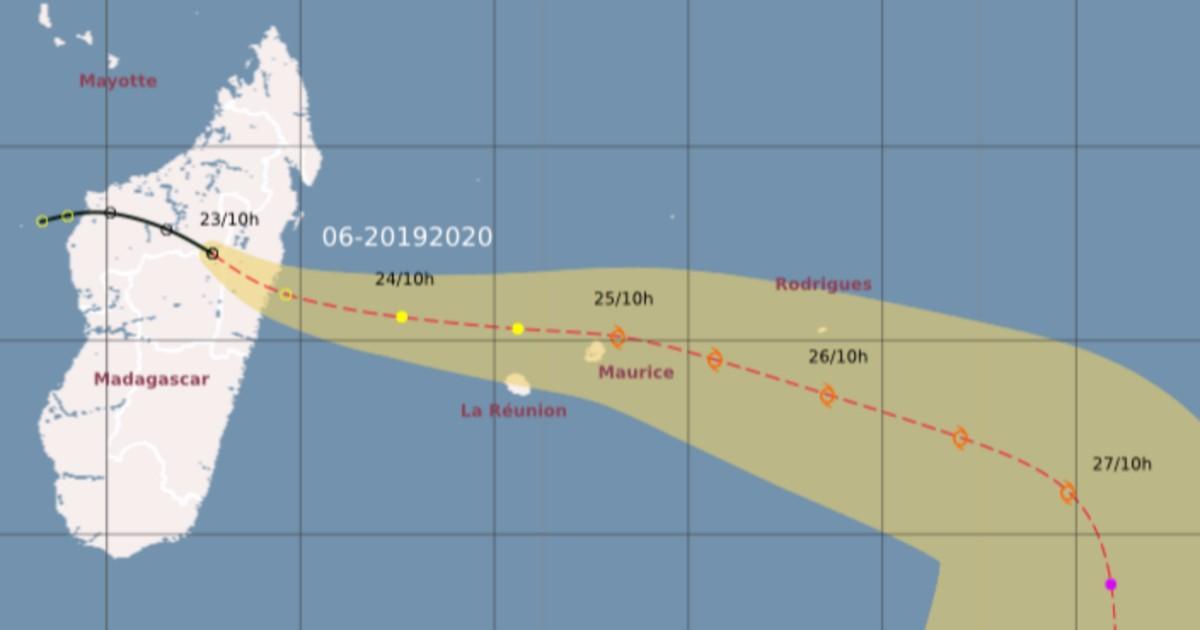 Trajectoire et intensite future tempe te diane