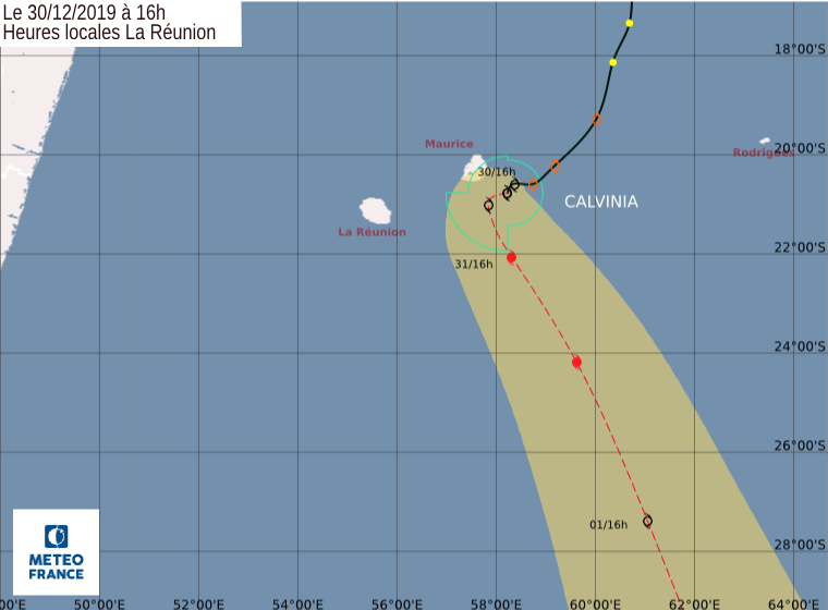 Trajectoire forte tempete calvinia