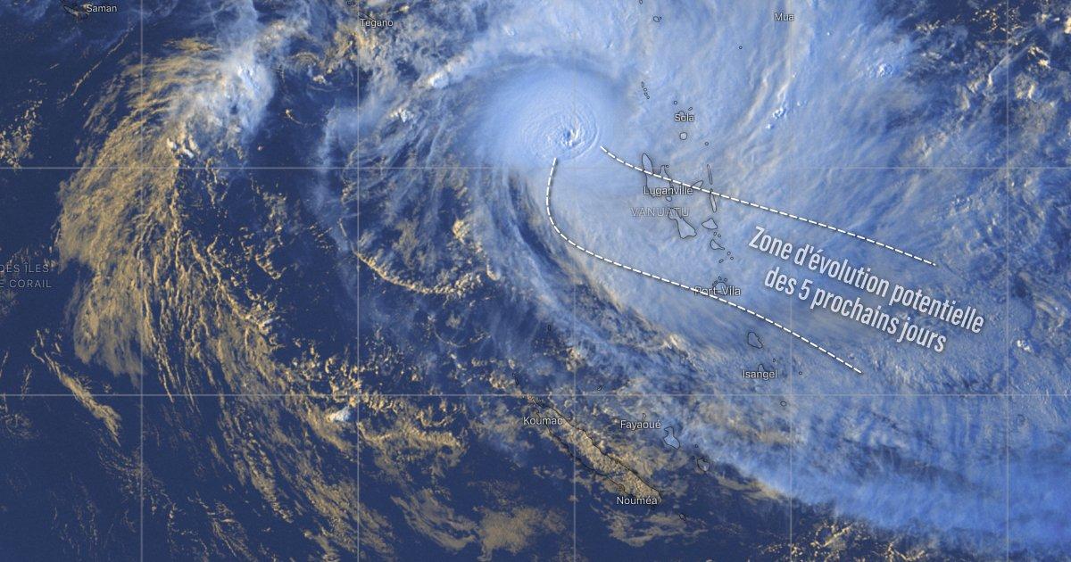 Trajectoire cyclone harold vanuatu