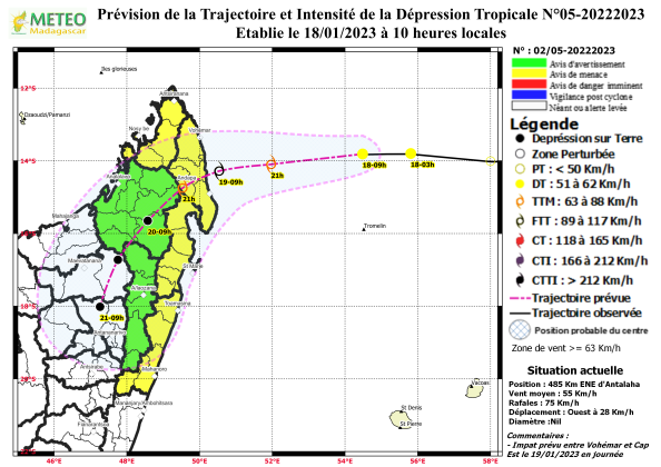 Alerte cyclonique à Madagascar