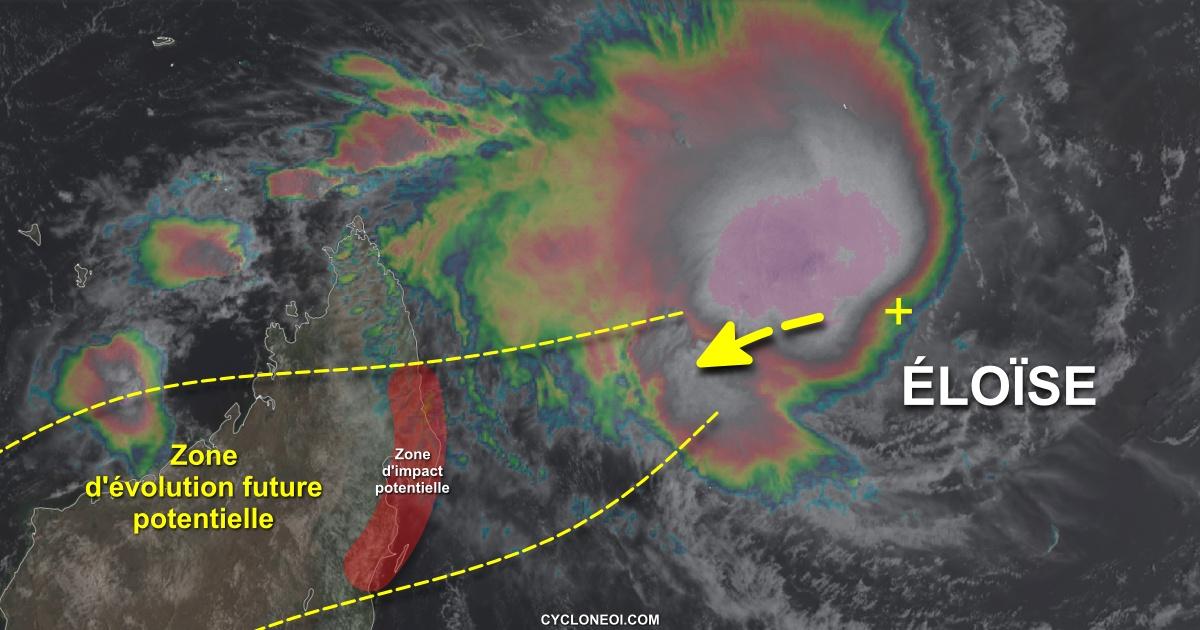 Trajectoire tempete eloise