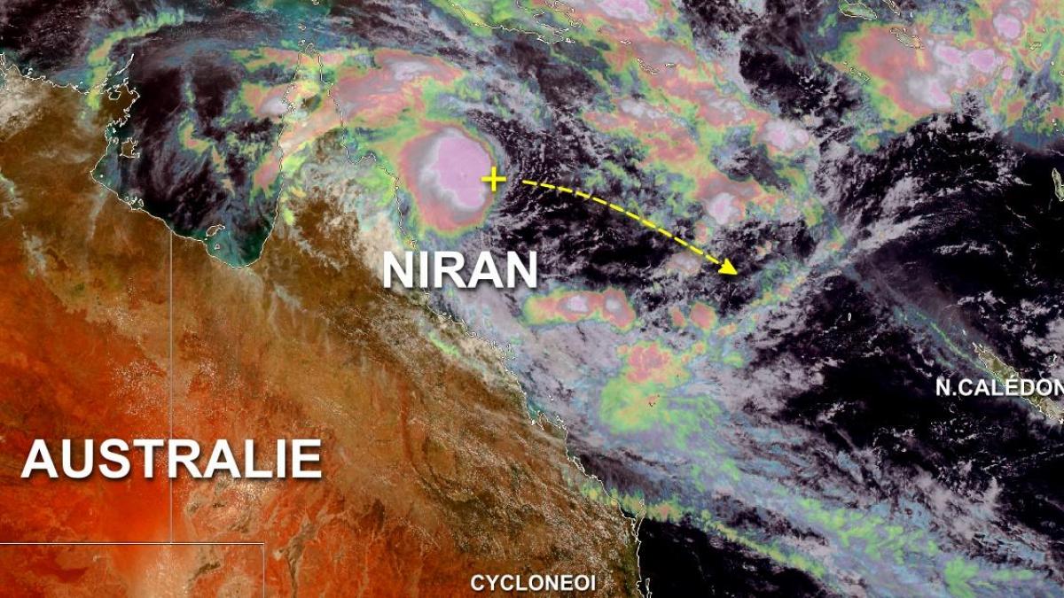 Naissance de la tempête tropicale Niran au Nord-Ouest de la Nouvelle Calédonie