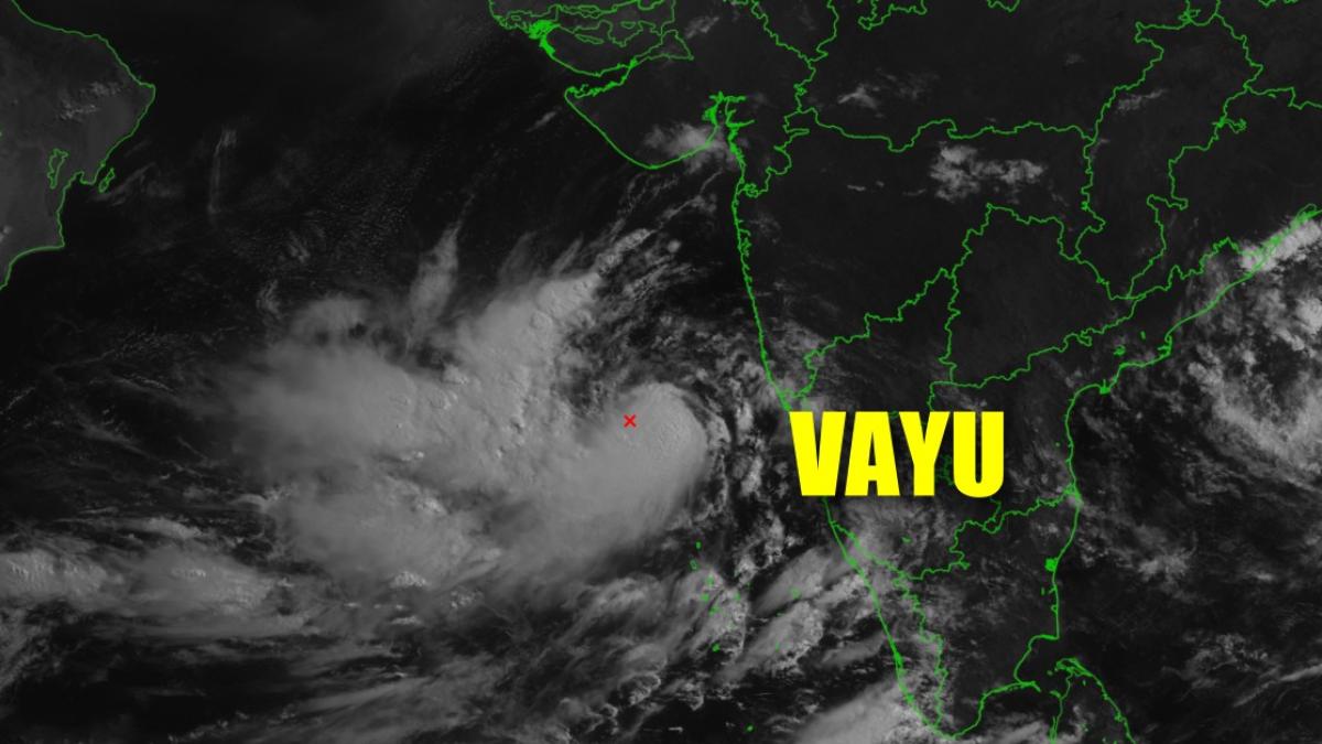 La tempête tropicale VAYU baptisée par le centre des cyclones de l'Inde