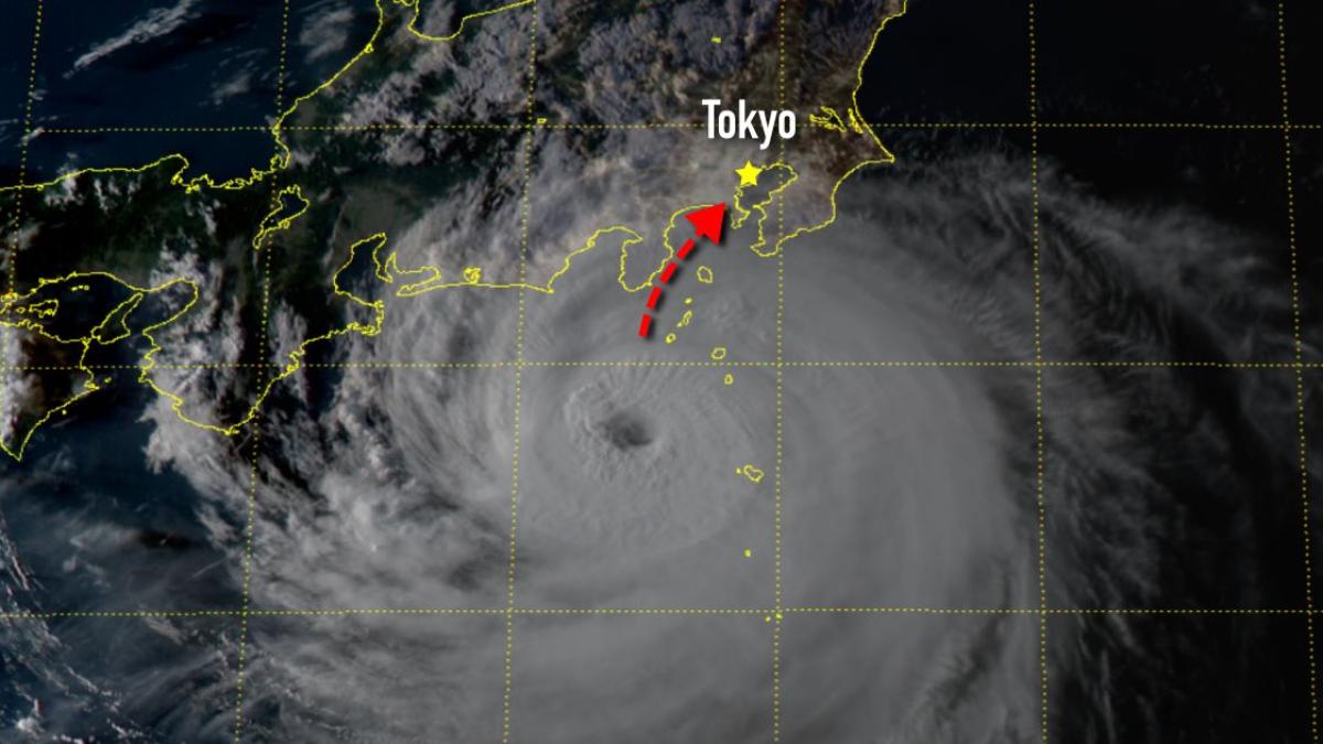 La mégapole Tokyo sur le point d'être impactée par le typhon Faxai