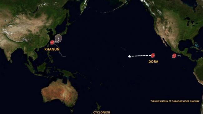 Khanun menace le Japon et Dora joue à l’exploratrice