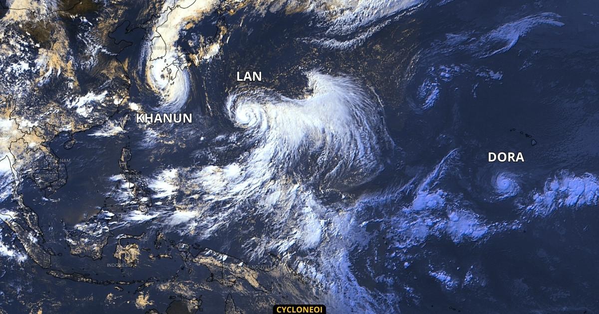Typhon khanun tempete lan ouragan dora