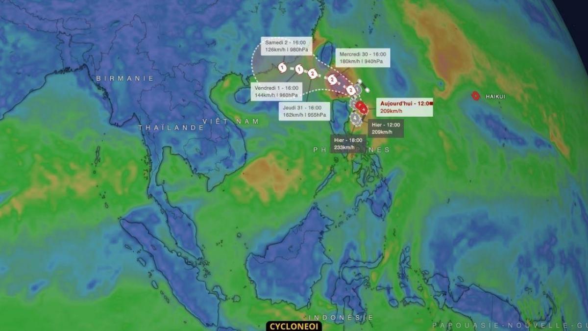 Le typhon Saola pourrait épargner Taïwan mais pas les îles Batanes