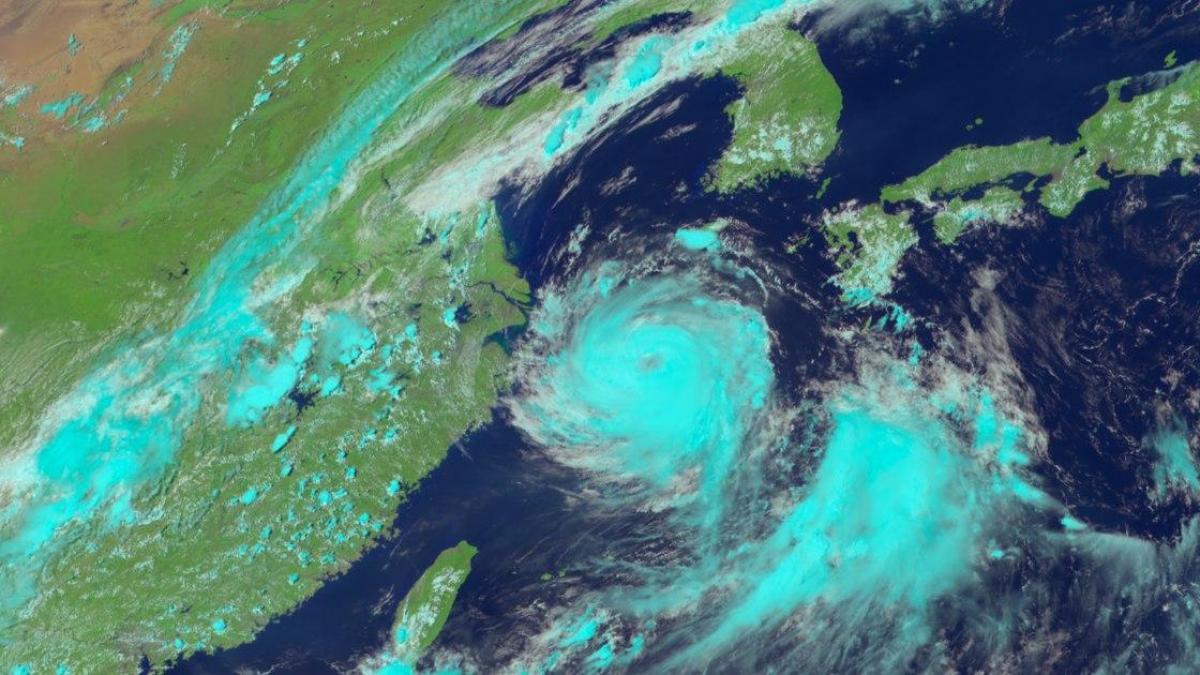 Le typhon Bavi en direction de la Chine ou de la Corée du Nord
