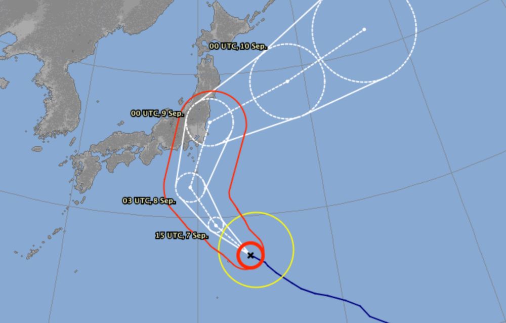 Typhoon faxai track