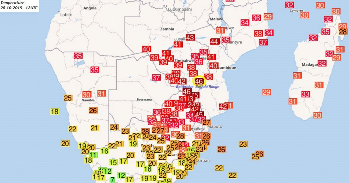 Vague de chaleur afrique australe