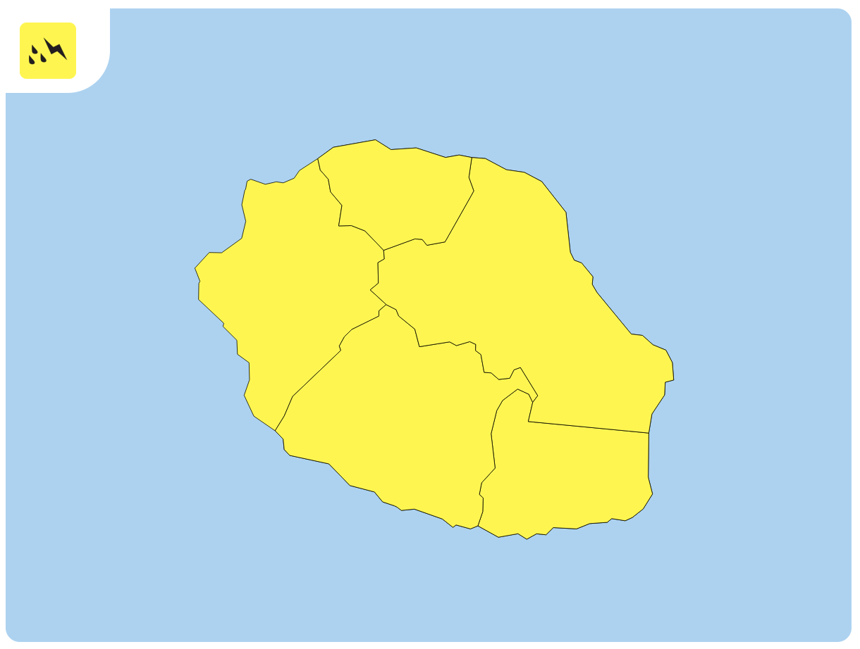 Vigilance fortes pluies orages en cours à La Reunion