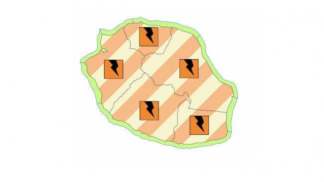 Nouvelle vigilance orages pour l'ensemble de la Réunion