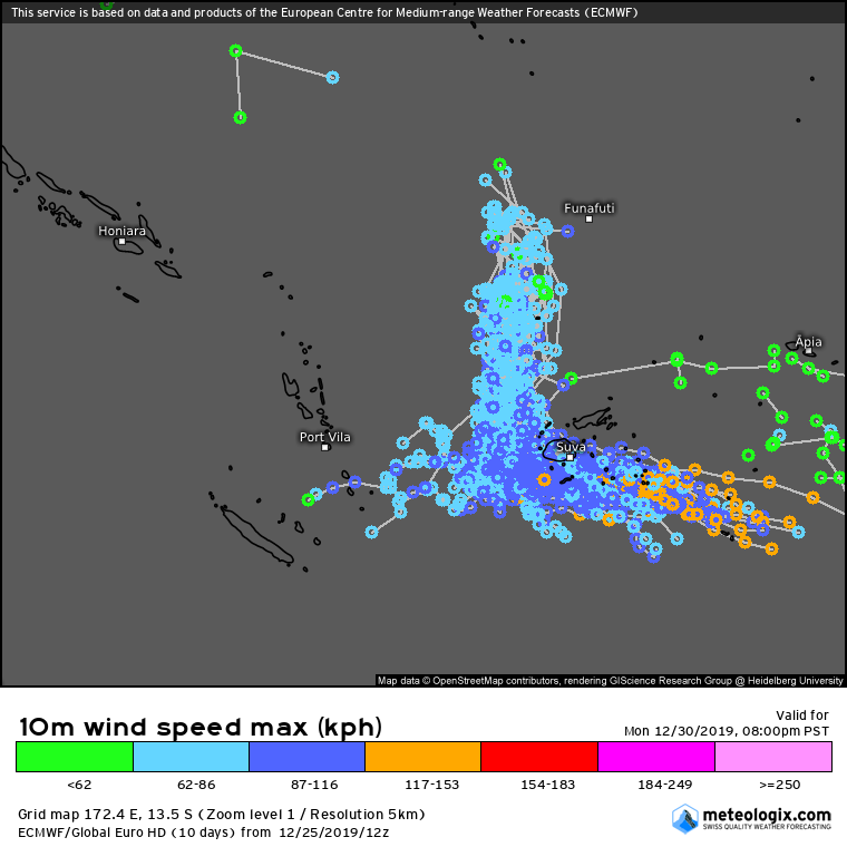 prevision trajectoire future tempête Sarai