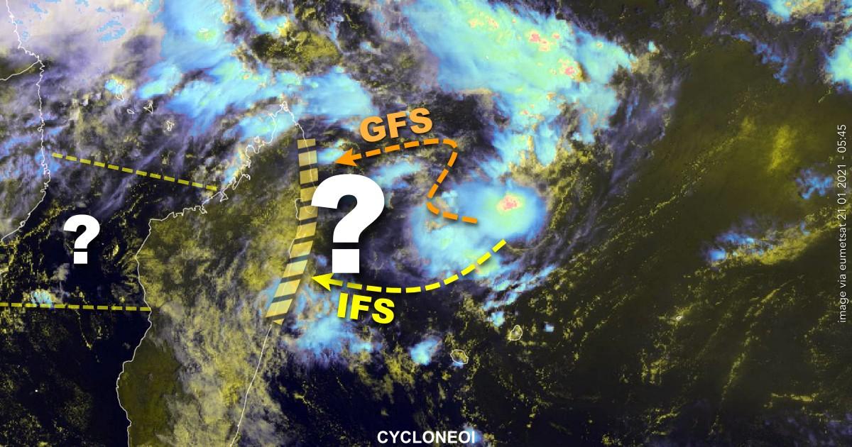 Zone suspecte 93s cyclone madagascar 1